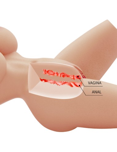 CRAZY BULL - TORSE FÉMININ RÉALISTE LILY VAGIN ET ANAL 4 KG