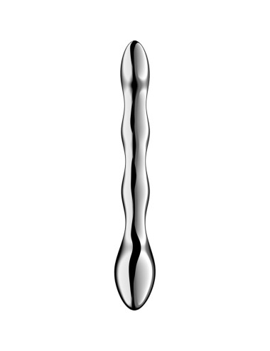 SATISFYER - COSMIC CREST 2 GODEMICHET DOUBLE EN ACIER INOXYDABLE