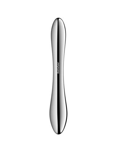 SATISFYER - PURE GRAVITY 1 GODEMICHET DOUBLE EXTRÉMITÉ EN ACIER INOXYDABLE