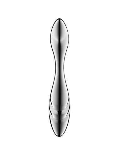 SATISFYER - PURE GRAVITY 3 GODEMICHET DOUBLE EXTRÉMITÉ EN ACIER INOXYDABLE