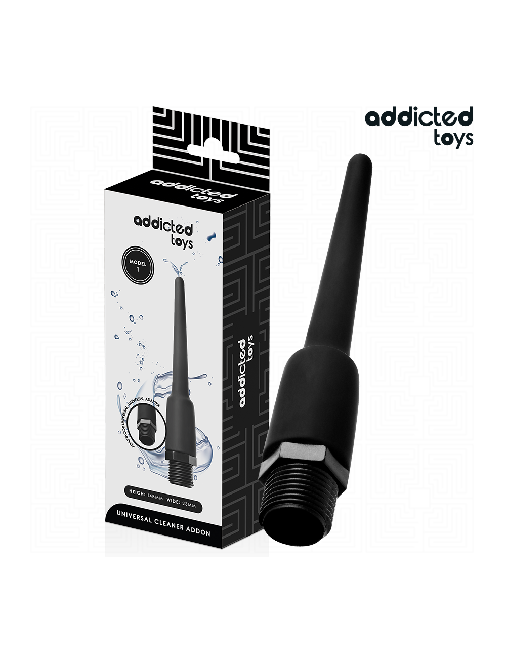 ADDICTED TOYS - NETTOYANT ANAL AVEC ADAPTATEUR UNIVERSEL MODÈLE 1