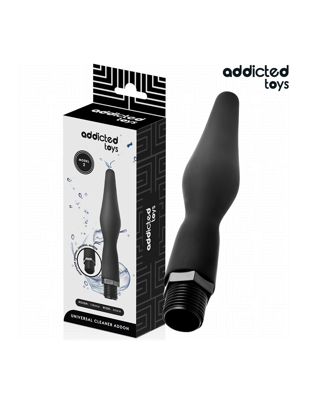 ADDICTED TOYS - NETTOYEUR ANAL AVEC ADAPTATEUR UNIVERSEL MODÈLE 2