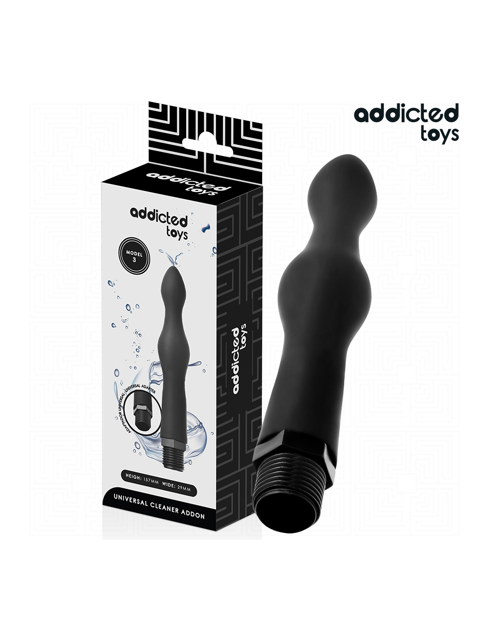 ADDICTED TOYS - NETTOYEUR ANAL AVEC ADAPTATEUR UNIVERSEL MODÈLE 3