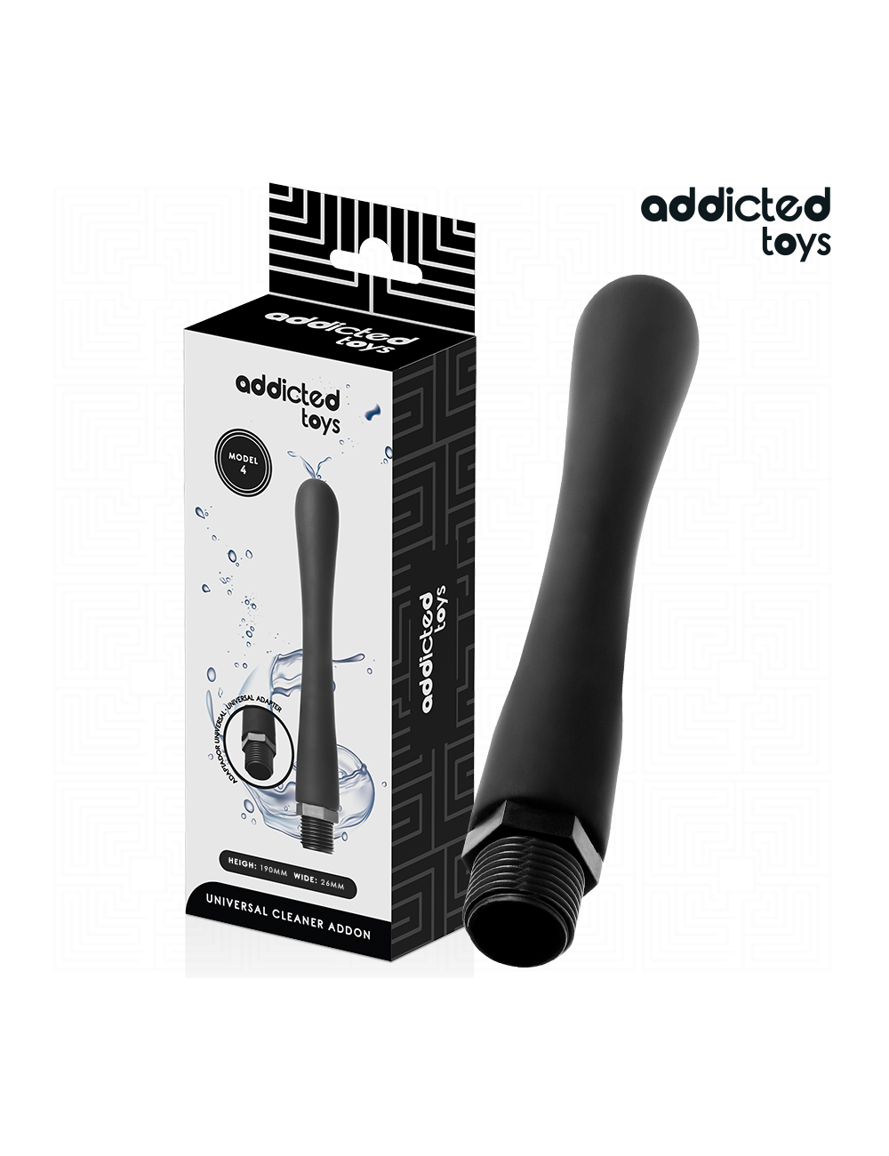 ADDICTED TOYS - NETTOYEUR ANAL AVEC ADAPTATEUR UNIVERSEL MODÈLE 4