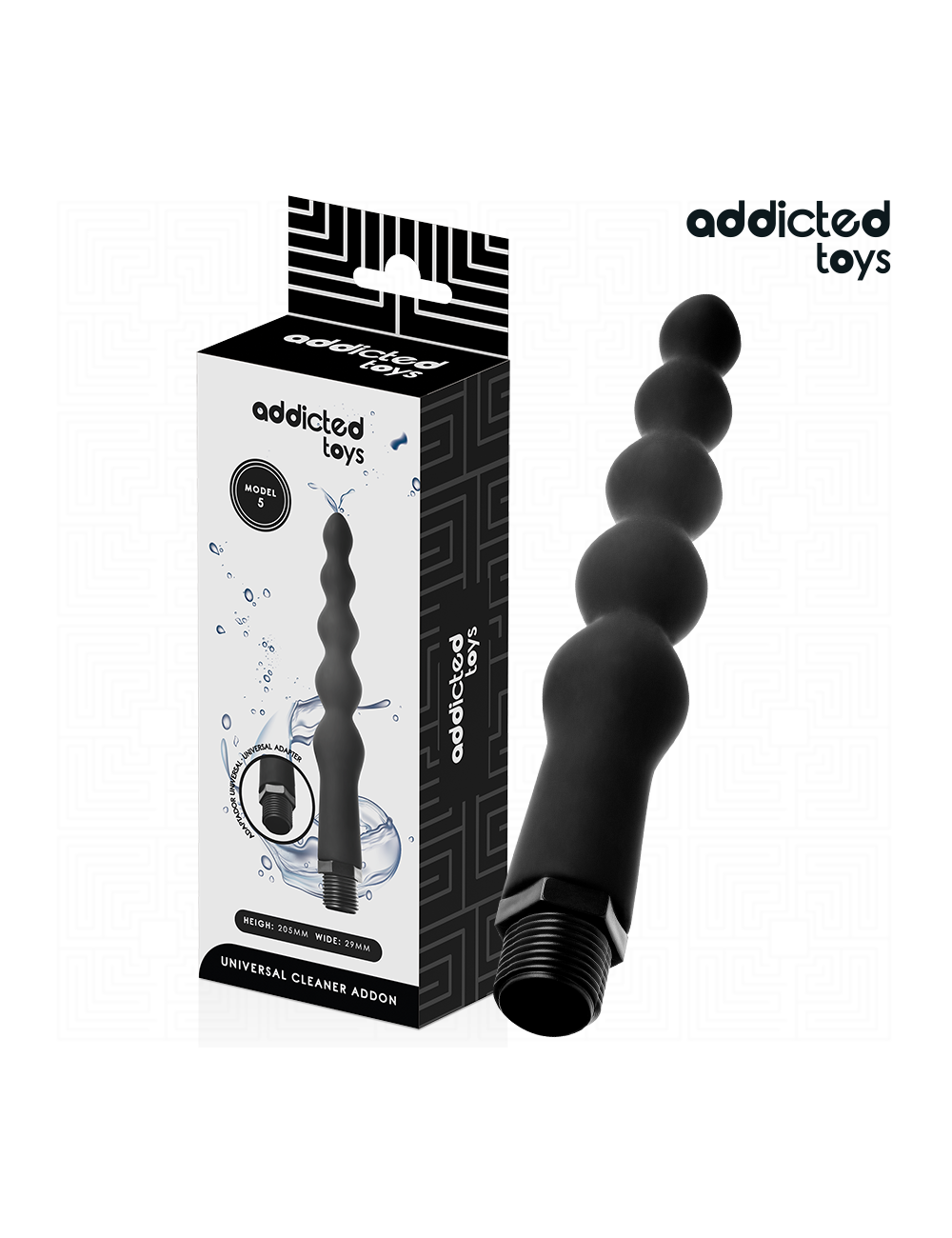 ADDICTED TOYS - NETTOYEUR ANAL AVEC ADAPTATEUR UNIVERSEL MODÈLE 5