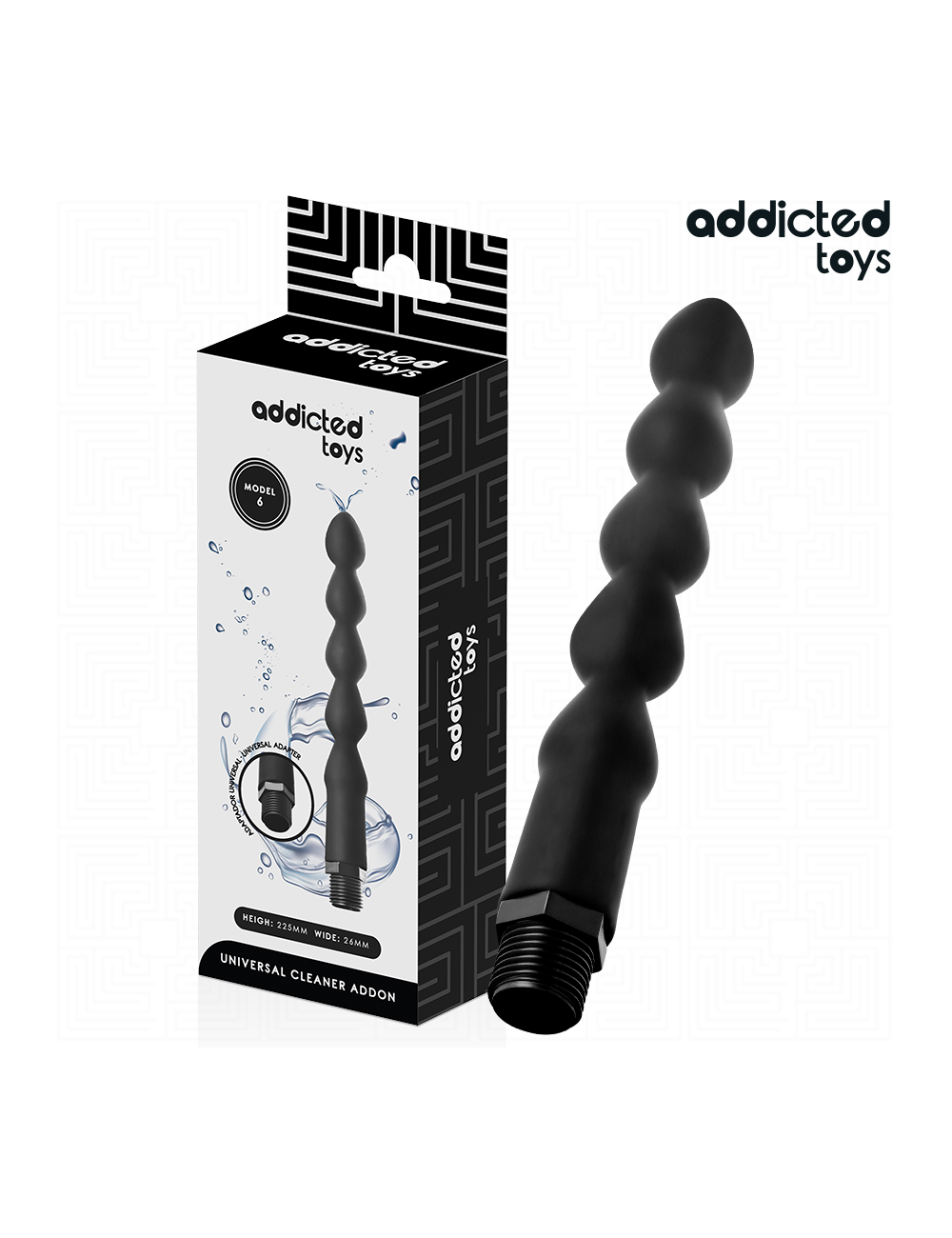 ADDICTED TOYS - NETTOYEUR ANAL AVEC ADAPTATEUR UNIVERSEL MODÈLE 6