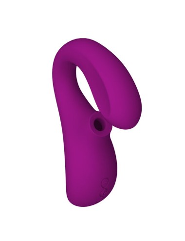 LELO - ENIGMA DOUBLE ASPIRATION STIMULATION MASSEUR  ROSE PROFONDE