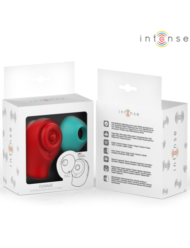 INTENSE - DONNIE STIMULATEUR CLITORIDIEN ROUGE/VERT