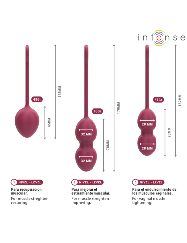 INTENSE - KIT CHARLI KEGEL BALL BOURGOGNE
