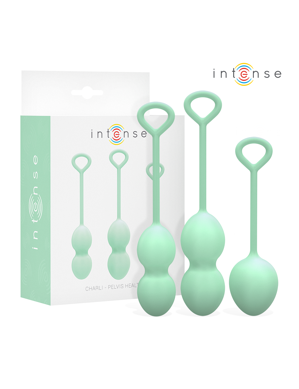 INTENSE - KIT DE BOULES DE KEGEL CHARLI VERT CLAIR
