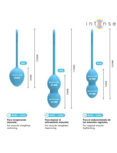 INTENSE - CHARLI KEGEL BALL KIT BLEU