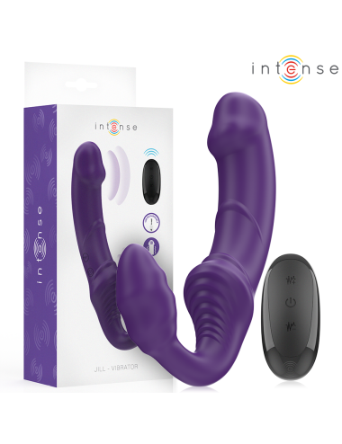 INTENSE - JILL DOUBLE VIBRATEUR 20 CM VIOLET TÉLÉCOMMANDE