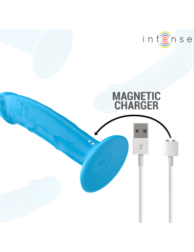 INTENSE - PHOEBE VIBRATEUR RÉALISTE 10 VIBRATIONS TÉLÉCOMMANDE BLEU