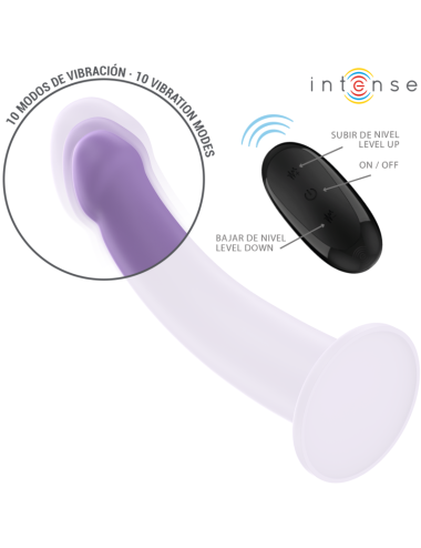 INTENSE - EDDIE VIBRATEUR 17,5 CM 10 VIBRATIONS VIOLET TÉLÉCOMMANDE