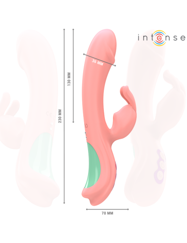 INTENSE - RACHEL VIBRATEUR RABBIT 5 VIBRATIONS ROSE