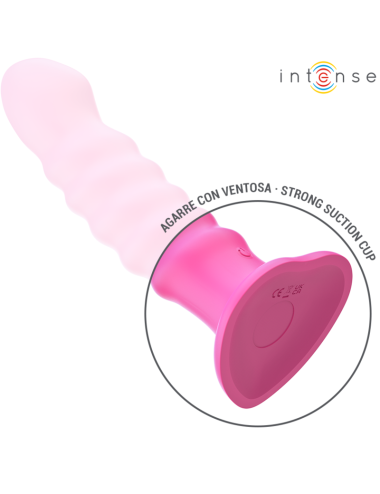 INTENSE - CINDY VIBRATEUR TAILLE L DESIGN SPIRALE 10 VIBRATIONS ROSE TÉLÉCOMMANDE
