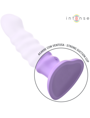 INTENSE - BRENDA VIBRATEUR TAILLE M DESIGN SPIRALE 10 VIBRATIONS VIOLET TÉLÉCOMMANDE