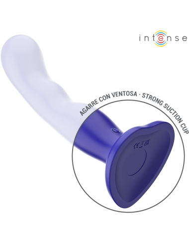 INTENSE - SHORTY VIBRATEUR AVEC VENTOUSE TÉLÉCOMMANDE BLEUE