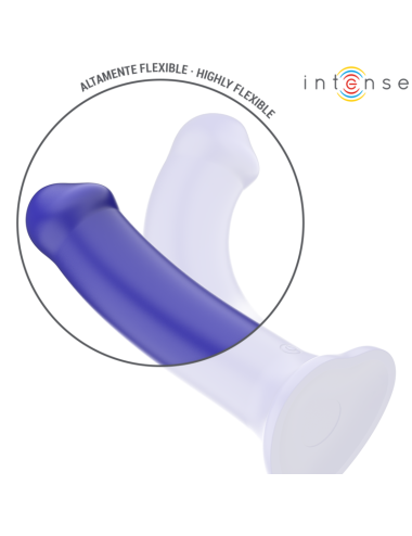 INTENSE - VICTORIA VIBRATEUR AVEC VENTOUSE 10 VIBRATIONS BLEU FONCÉ TÉLÉCOMMANDE