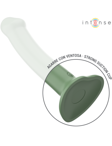 INTENSE - BECCA VIBRATEUR AVEC VENTOUSE 10 VIBRATIONS TÉLÉCOMMANDE VERTE