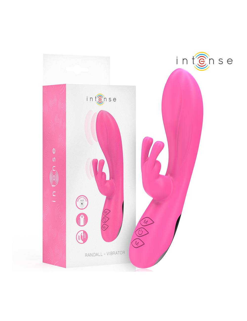 INTENSE - RANDALL VIBRATEUR RABBIT 10 VIBRATIONS ROSE