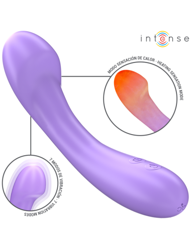 INTENSE - BECKY VIBRATEUR 19 CM CHAUFFANT 7 VIBRATIONS VIOLET