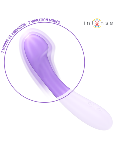 INTENSE - BECKY VIBRATEUR 19 CM CHAUFFANT 7 VIBRATIONS VIOLET