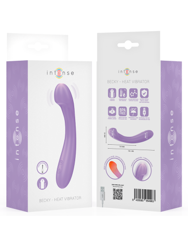 INTENSE - BECKY VIBRATEUR 19 CM CHAUFFANT 7 VIBRATIONS VIOLET