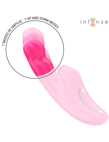 INTENSE - EMI VIBRATEUR 13,5 CM MULTIFONCTION 3 EN 1 10 VIBRATIONS ROSE