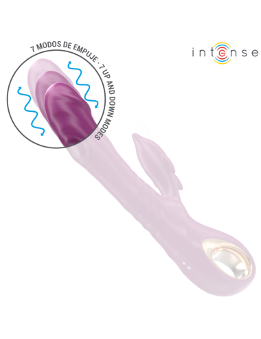 INTENSE - HALLE VIBRATEUR MULTIFONCTION AVEC LANGUE STIMULANTE DAUPHIN VIOLET