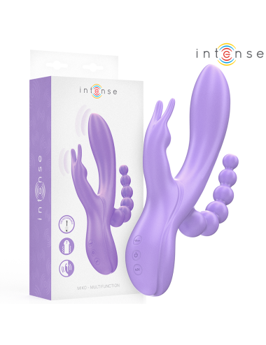 INTENSE - MIKO TRIPLE VIBRATEUR LAPIN & STIMULATEUR & ANAL 7 VIBRATIONS VIOLET
