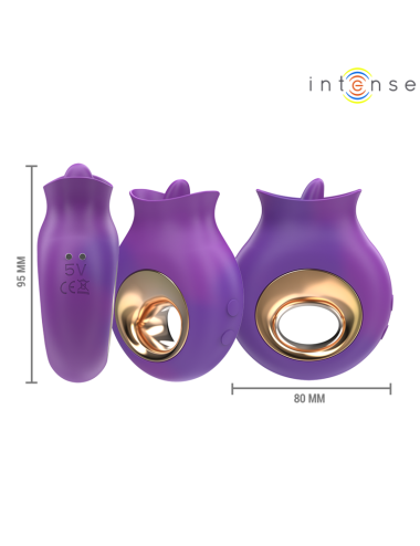 INTENSE - TULI STIMULATEUR CLITORIS 9 VIBRATIONS & 9 OSCILLATIONS VIOLET