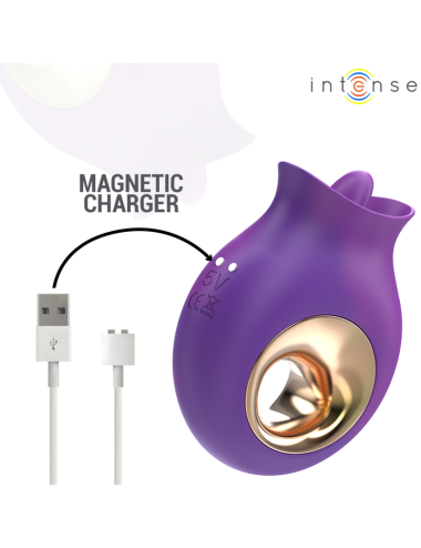INTENSE - TULI STIMULATEUR CLITORIS 9 VIBRATIONS & 9 OSCILLATIONS VIOLET