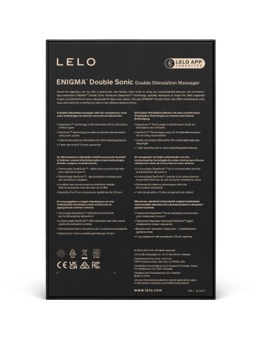 LELO - ENIGMA DOUBLE VIBRATEUR SONIC POINT G NOIR