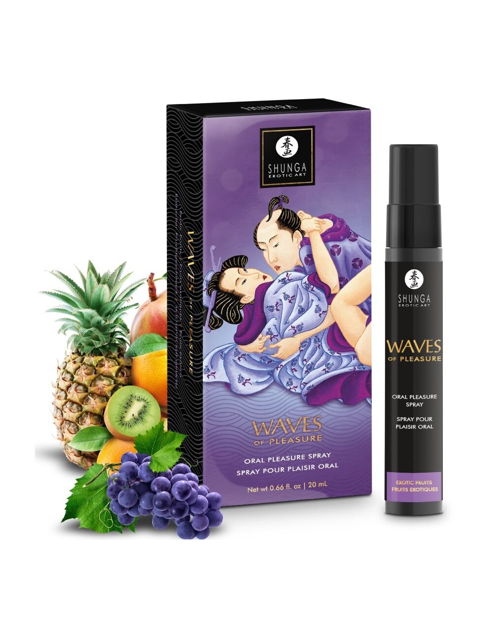 SHUNGA - WAVES PLAISIR SPRAY ORAL SÉDUCTEUR FRUITS EXOTIQUES 20 ML