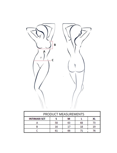 PASSION - ENSEMBLE SOUTIEN-GORGE + CULOTTE INTIMARI ROSE S/M