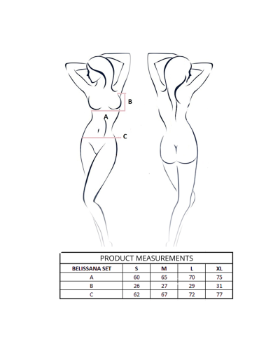 PASSION - ENSEMBLE SOUTIEN-GORGE + STRING BELISSANA NOIR S/M