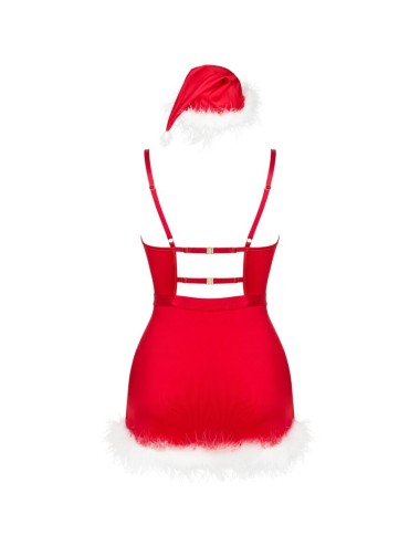 LIVCO CORSETTI FASHION - AGETHE LC 90607 CHEMISE + STRING + BONNET DE NOËL L/XL