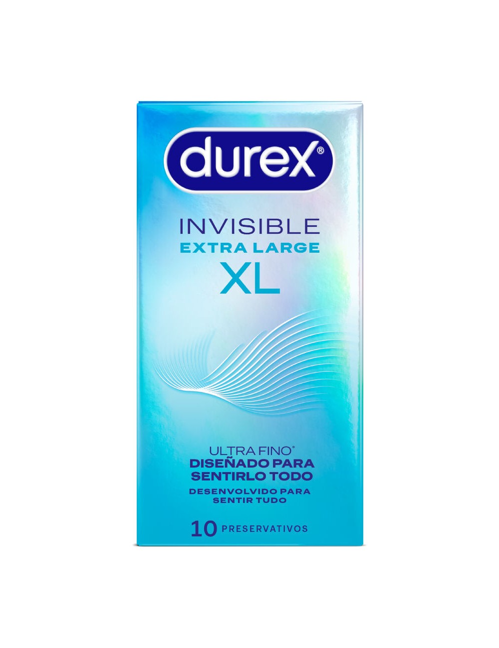 DUREX - PRÉSERVATIFS INVISIBLES XL 10 UNITÉS