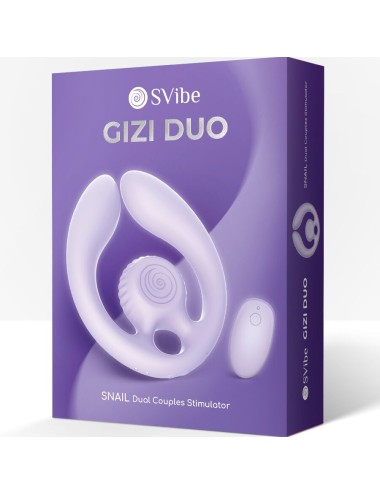 SNAIL VIBE - GIZI DUO STIMULATEUR POUR COUPLES TÉLÉCOMMANDE LILAS