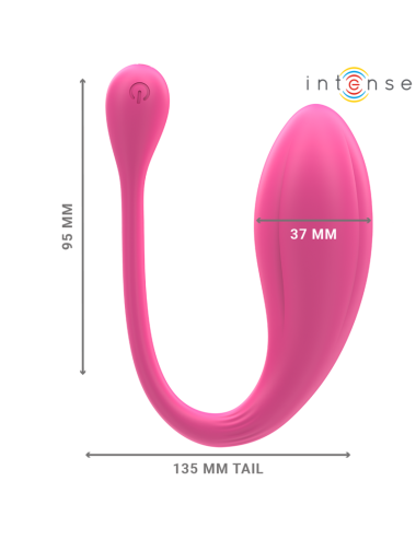 INTENSE - JANICE U VIBRATEUR DOUBLE STIMULATION 10 VIBRATIONS ROSE TÉLÉCOMMANDE