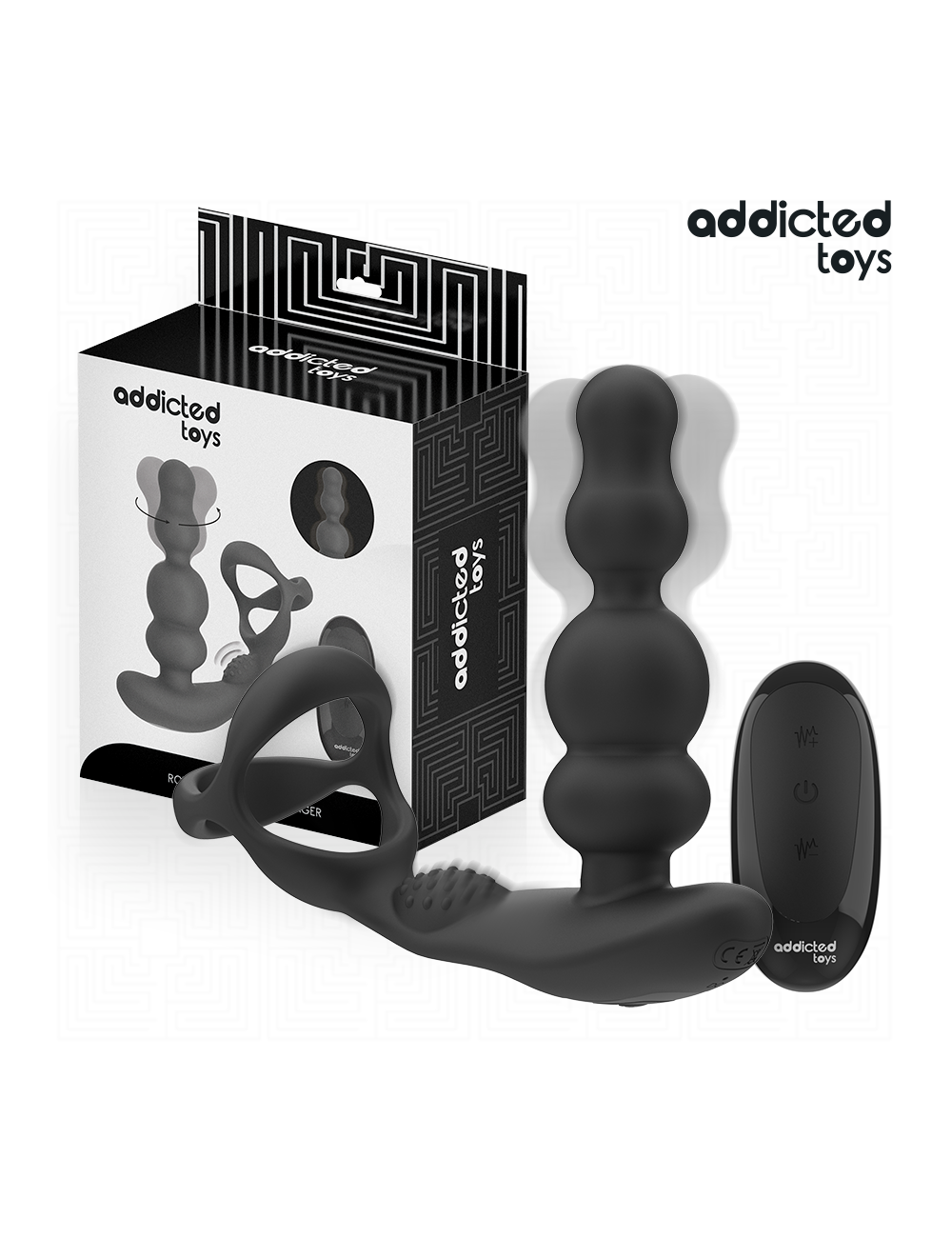 ADDICTED TOYS - MASSEUR DE PROSTATE ROTATIF À TÉLÉCOMMANDE