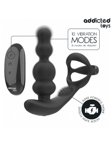 ADDICTED TOYS - MASSEUR DE PROSTATE ROTATIF À TÉLÉCOMMANDE