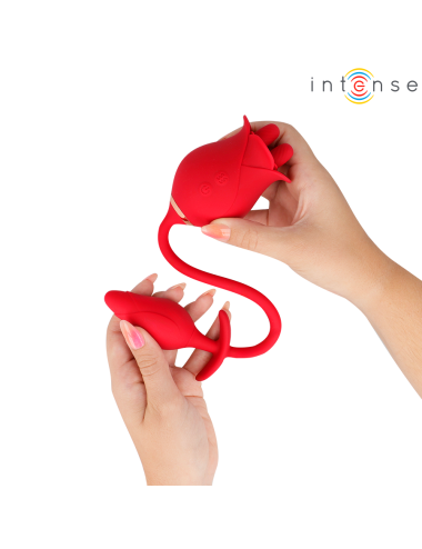 INTENSE - MELANIE DOUBLE STIMULATEUR DE CLITORIS AVEC LANGUE EN ZIGZAG