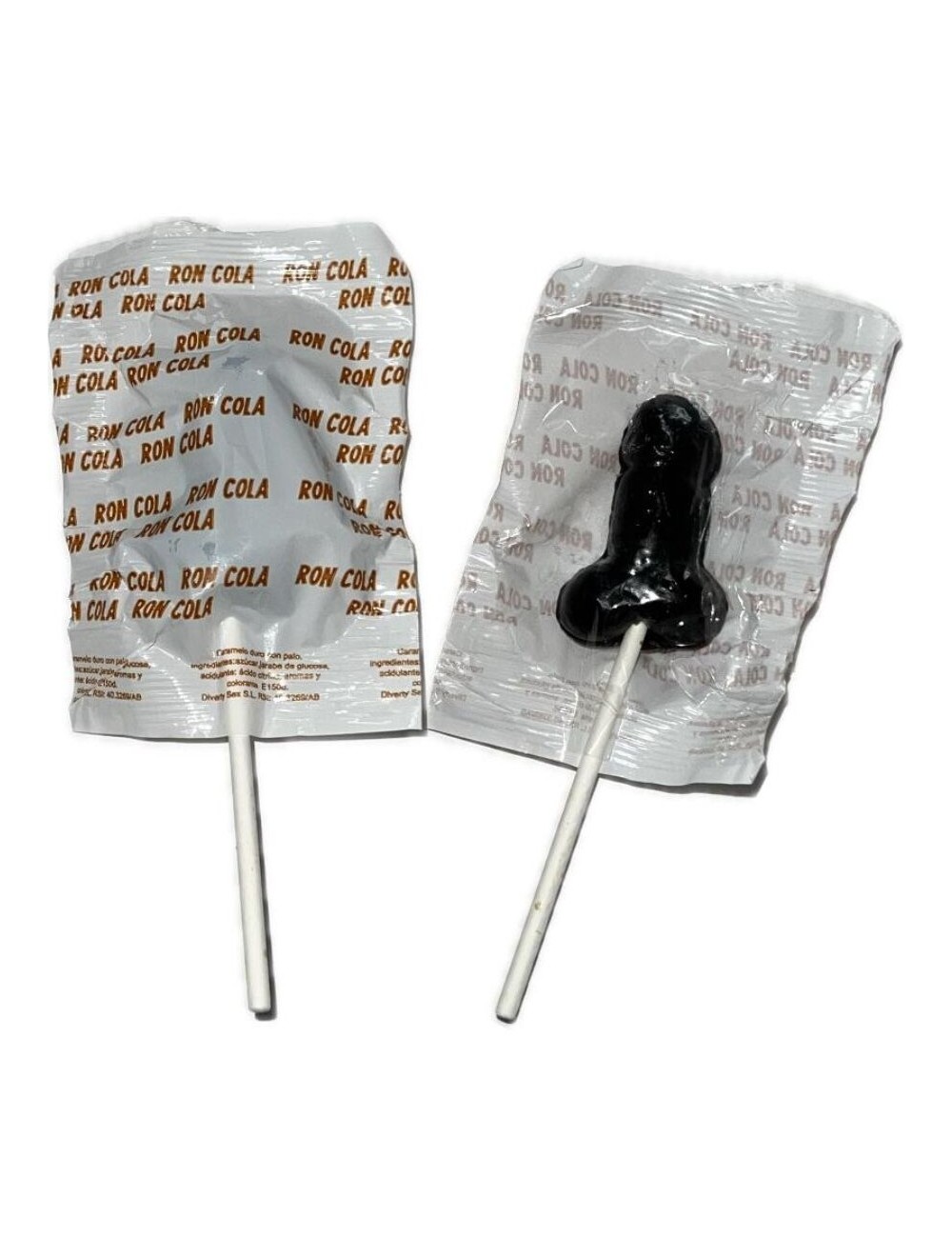 DIABLO GOLOSO - 1 SUCETTE PÉNIS SAVEUR RON COLA 10% ALCOOL