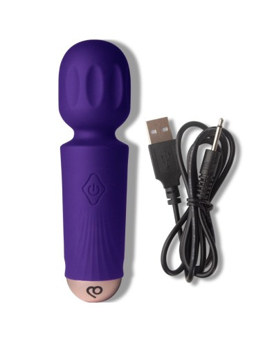 ROCKS-OFF - MINI BAGUETTE RECHARGEABLE 16 FONCTIONS VIOLET DREAM