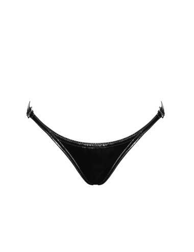 P014 Dominae String en PVC avec fermeture argentée