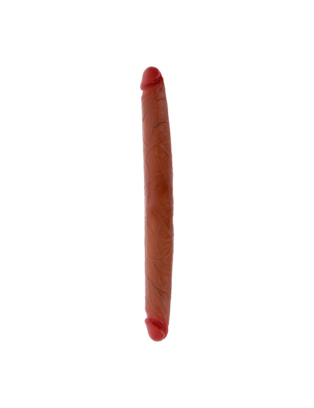 GET REAL - GODEMICHET EN SILICONE À DOUBLE EXTRÉMITÉ CARAMEL 40 CM