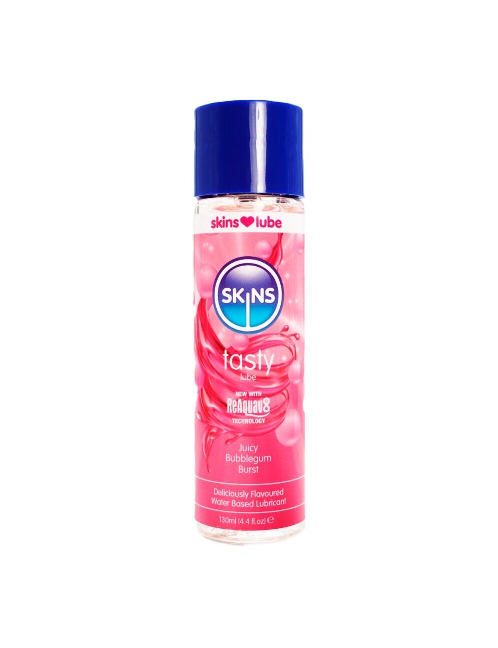 SKINS - LUBRIFIANT À BASE D'EAU DÉLICIEUX GOÛT BUBBLEGUM 130 ML