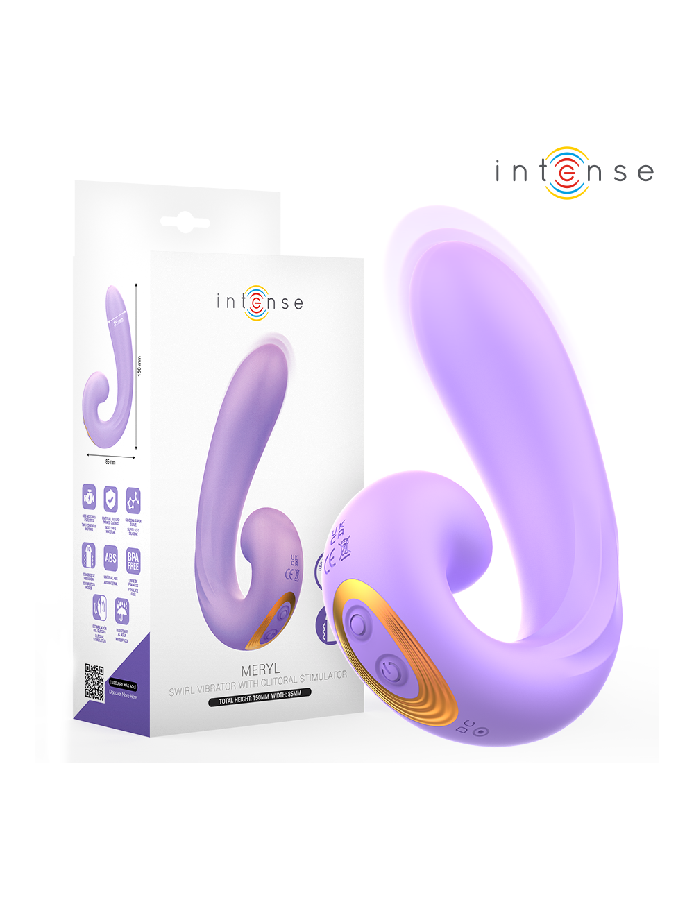 INTENSE - STIMULATEUR DE CLITORIS À DOUBLE VIBRATION MERYL